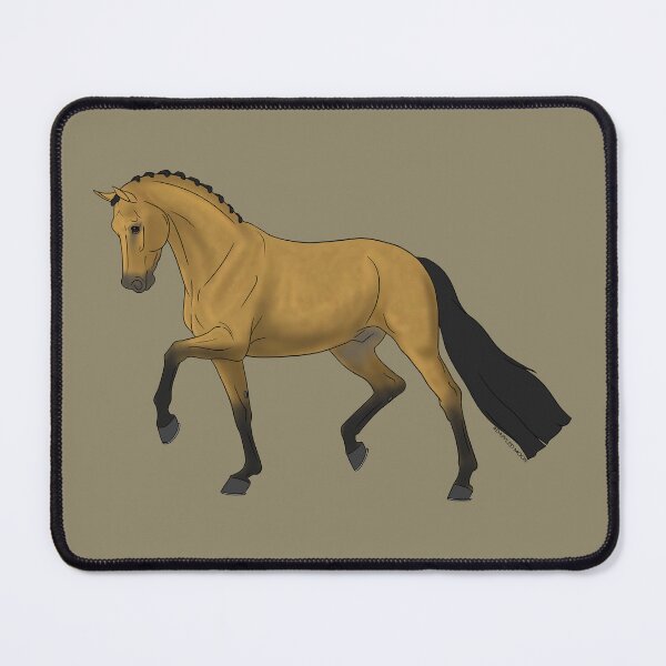 Item preview, Trotting Buckskin Dressage Horse designed and sold by DappledMoon.