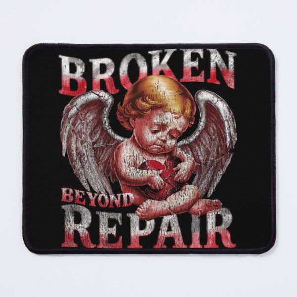 Item preview, Broken Beyond Repair Angel – Vintage Distressed Emotional Art designed and sold by AmorcitoDesigns.