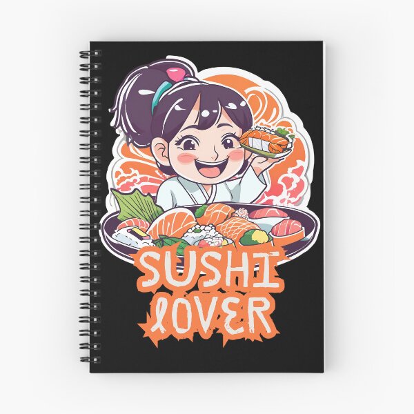 Item preview, sushiman - Sush girl - cute happy girl loves sushi cartoon designed and sold by lost-artbrush.