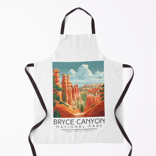 Item preview, A Vintage Illustration of Bryce Canyon National Park - Utah - US designed and sold by GoodOldVintage.