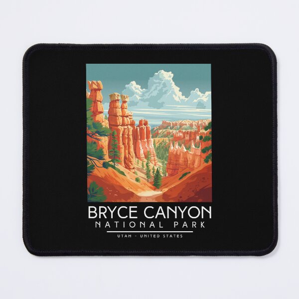 Item preview, A Vintage Illustration of Bryce Canyon National Park - Utah - US designed and sold by GoodOldVintage.