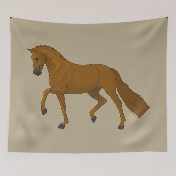 Item preview, Trotting Chestnut Dressage Horse designed and sold by DappledMoon.