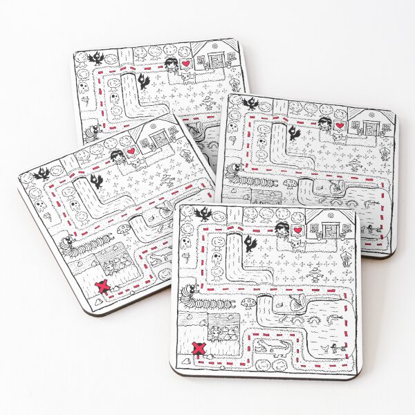 Item preview, map inspired by retro video games designed and sold by Sparkling-fish.