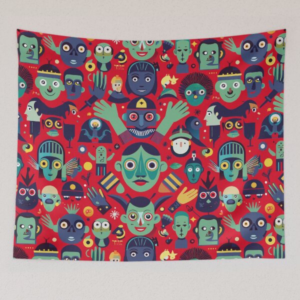 Item preview, Strange Characters Pattern 1 designed and sold by yumas.