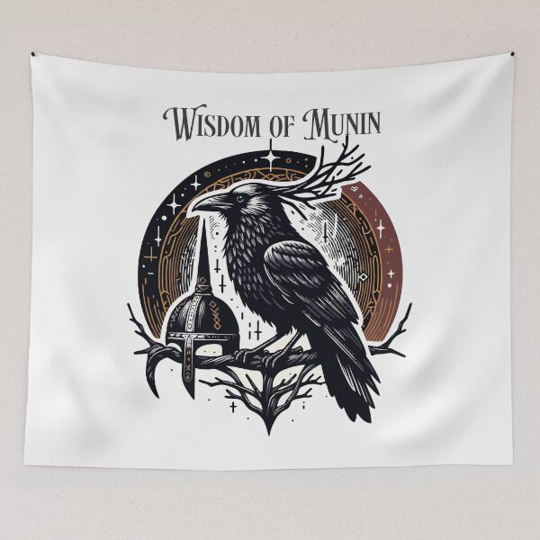 Item preview, Nordic Raven, Viking, Munin's Wisdom designed and sold by Mahilis.