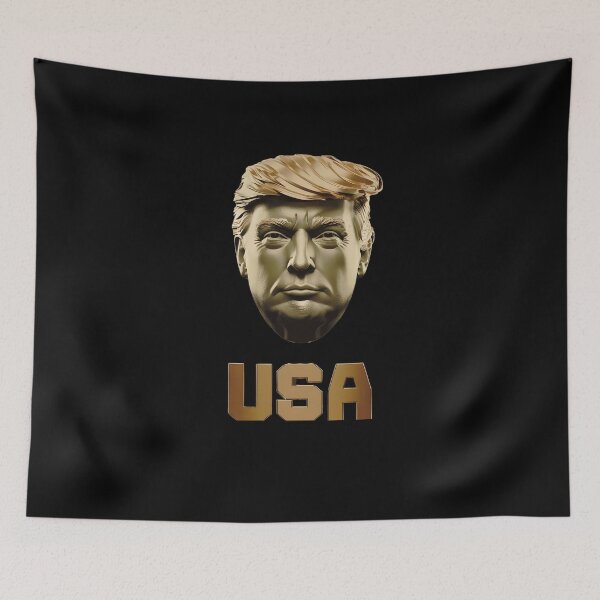 Item preview, Donald Trump Art Bronze Bust with USA Legend designed and sold by OwlWorks.