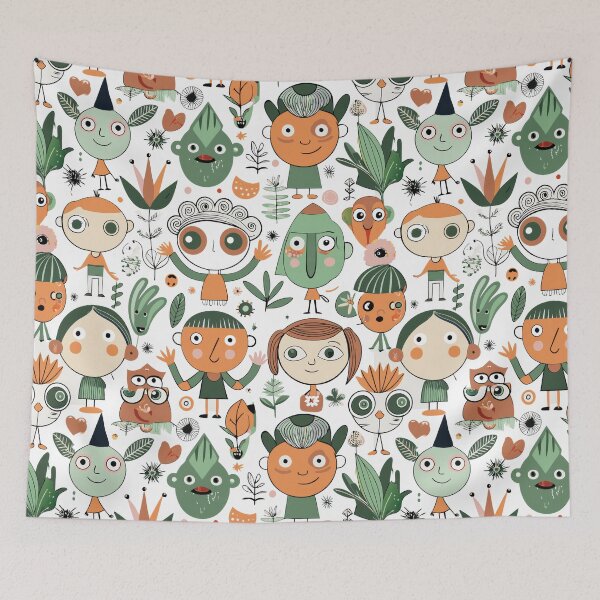 Item preview, Strange Characters Pattern 3 designed and sold by yumas.