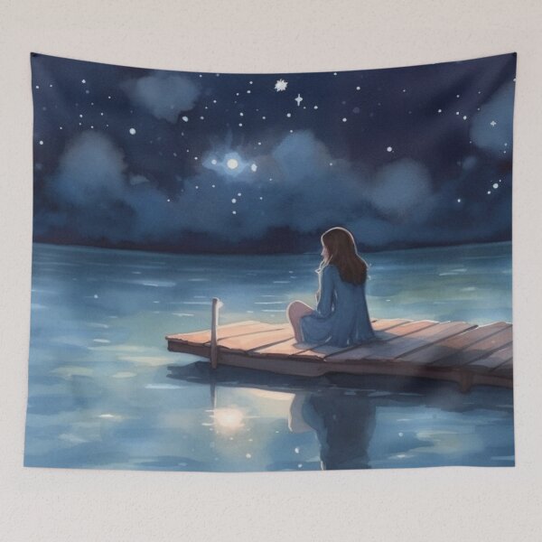 Item preview, night silence,watercolor designed and sold by elegantpaterns.