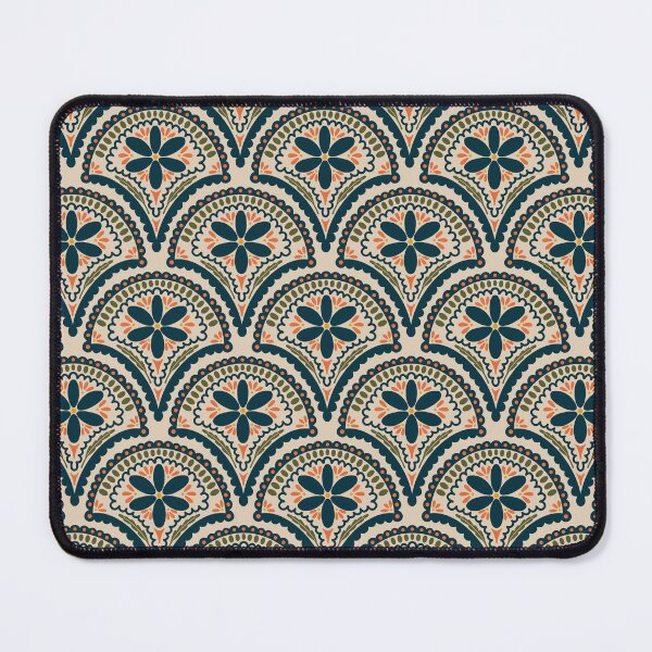 Item preview, Flower Scallop Pattern - Blue designed and sold by srsig designs.