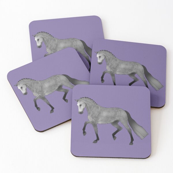 Item preview, Trotting Gray Dressage Horse designed and sold by DappledMoon.