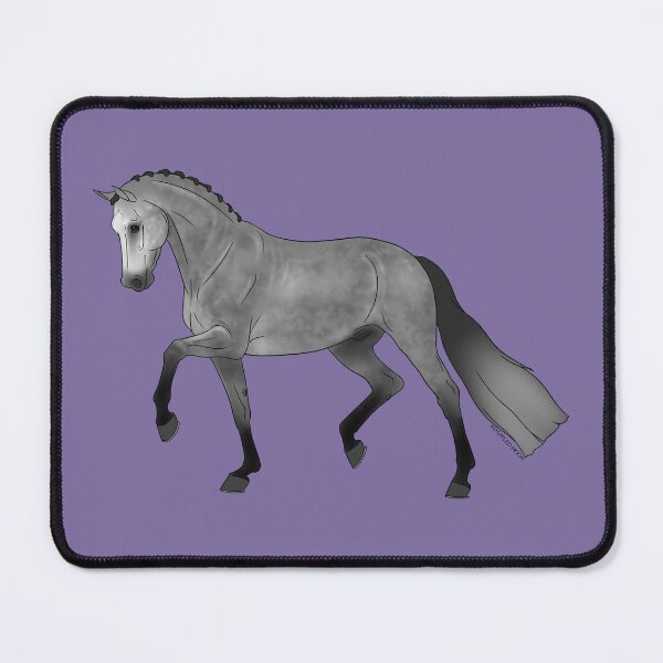 Item preview, Trotting Gray Dressage Horse designed and sold by DappledMoon.