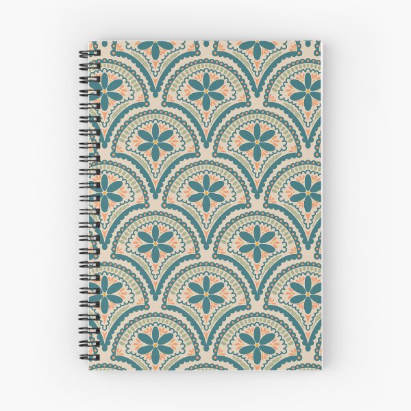 Item preview, Flower Scallop Pattern - Teal designed and sold by srsig designs.