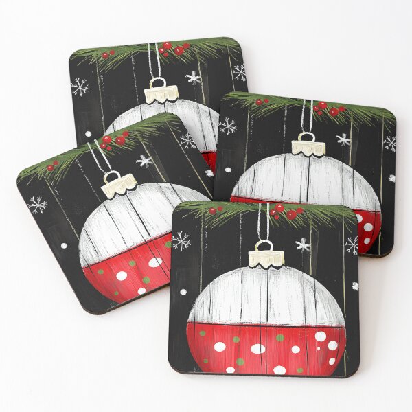 Item preview, Festive Christmas Ornament with Red and White Polka Dots and Pine Accents Generative AI designed and sold by OlfactoART Studio.