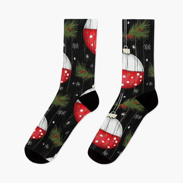 Item preview, Festive Christmas Ornament with Red and White Polka Dots and Pine Accents Generative AI designed and sold by OlfactoART Studio.