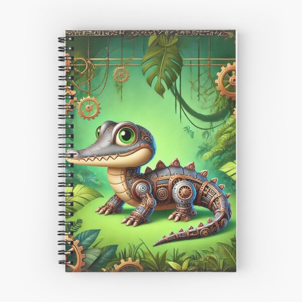 Item preview, Steampunk Crocodile Monitor designed and sold by Sillytoe.