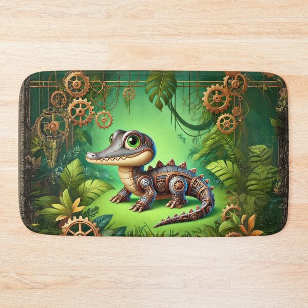 Item preview, Steampunk Crocodile Monitor designed and sold by Sillytoe.