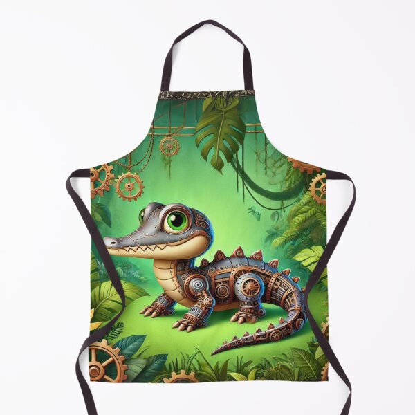 Item preview, Steampunk Crocodile Monitor designed and sold by Sillytoe.