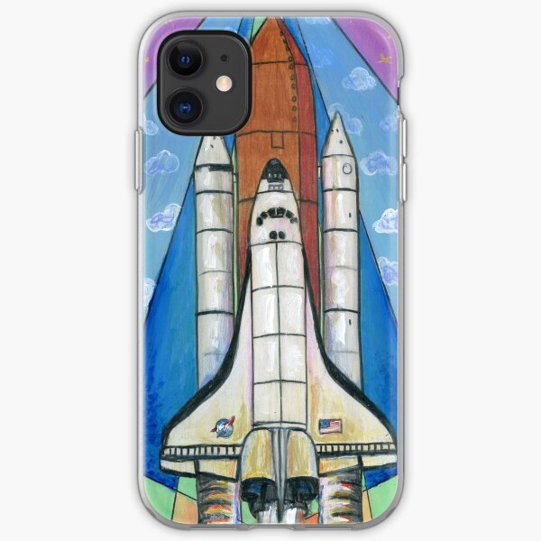 Mid Century Modern Space Shuttle iPhone Soft Case