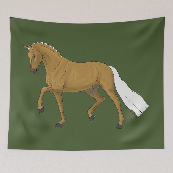 Item preview, Trotting Palomino Dressage Horse designed and sold by DappledMoon.