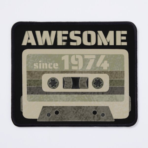 Item preview, 1974 Birthday Gift-Awesome Since 1974 Vintage Graphic Print  designed and sold by Whisky1111.
