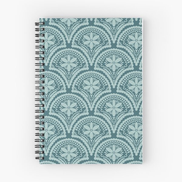 Item preview, Flower Scallop Pattern - Blues designed and sold by srsig designs.