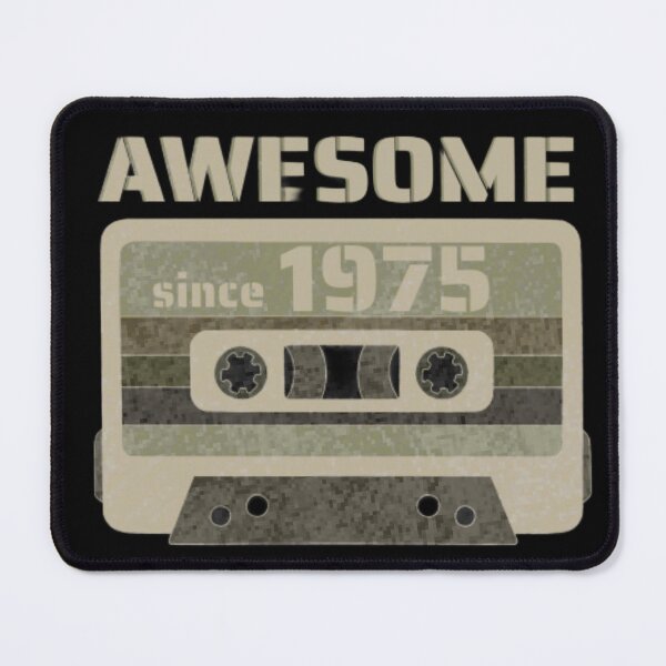 Item preview, 1975 Birthday Gift-Awesome Since 1975 Vintage Graphic Print designed and sold by Whisky1111.
