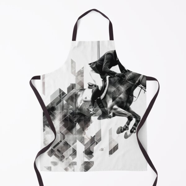 Item preview, Horse and rider show jumping event geometric patterns Active Outdoors Inspired Art designed and sold by CDC40.