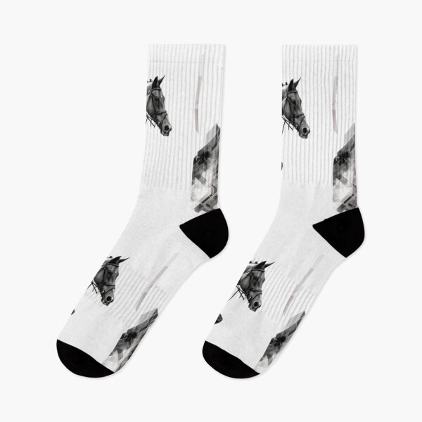 Item preview, Horse and rider show jumping event geometric patterns Active Outdoors Inspired Art designed and sold by CDC40.