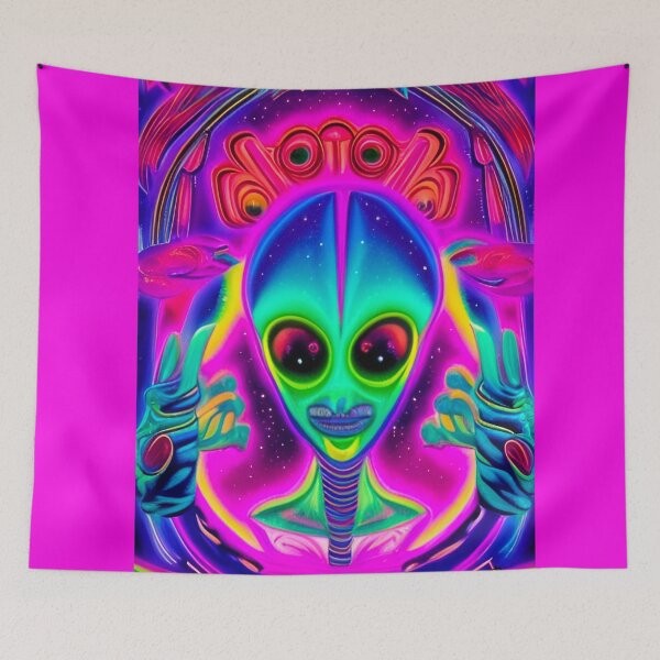 Item preview, Stoner fun alien design  designed and sold by dtmtattoo.