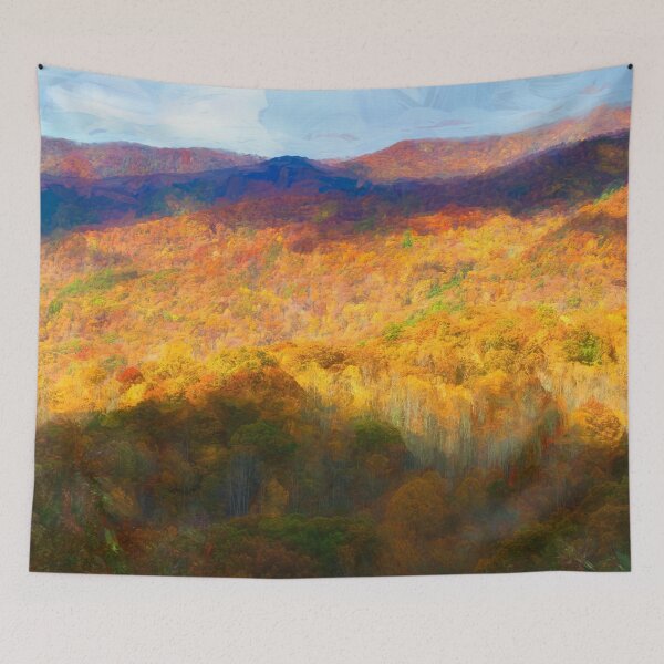 Item preview, Hills and Valleys Fall Colors Great Smoky Mountains X148 designed and sold by RichFrancoCars.