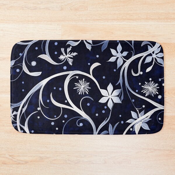 Item preview,  intricate pattern Design features swirling vines adorned with delicate snowflakes and stylized flowers.  designed and sold by HEMRO.