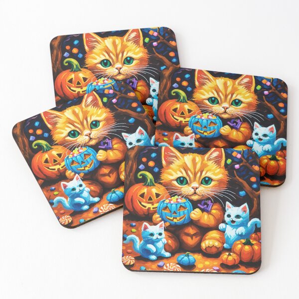Item preview, Digital art, A cute kitten with ghost friends designed and sold by Gabi.Media.