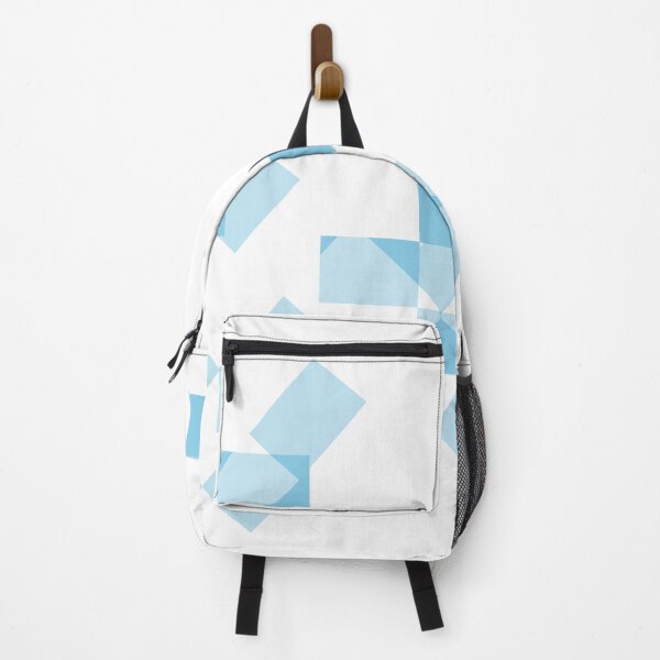 Item preview, Icy Geometry: A Modern Play of Light Blue and White, Unique designed and sold by villacreativa.