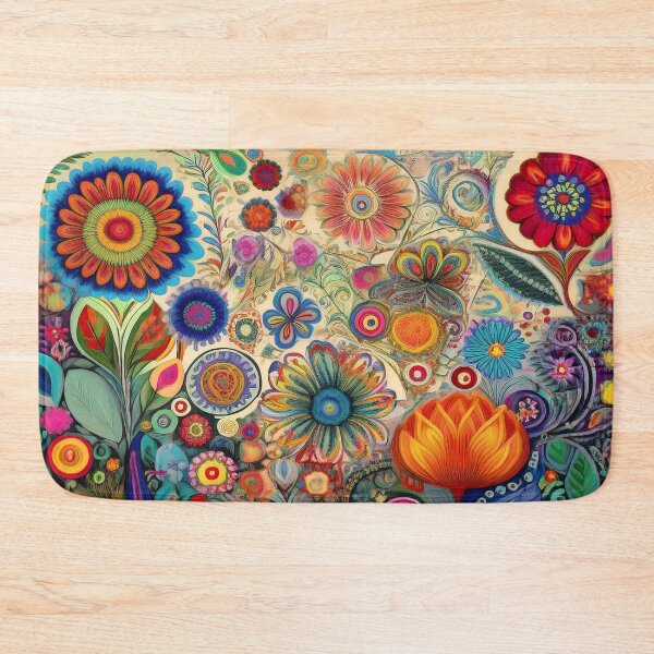 Item preview, Colorful Hippie Flowers designed and sold by J Marielle Designs.
