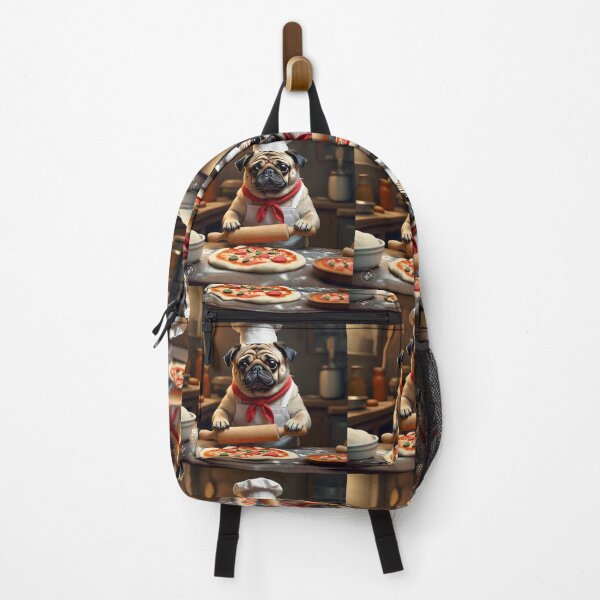 Item preview, Little puggy pizza chef designed and sold by pug-maniac.