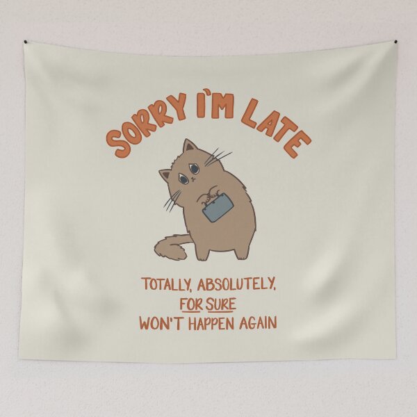 Item preview, Sorry I'm Late Cat designed and sold by srsig designs.