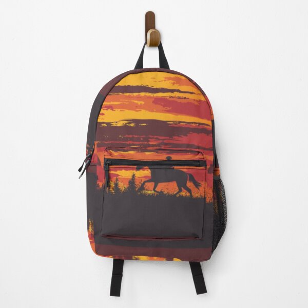 Item preview, Horse and rider galloping sunset backdrop Active Outdoors Inspired Art designed and sold by CDC40.