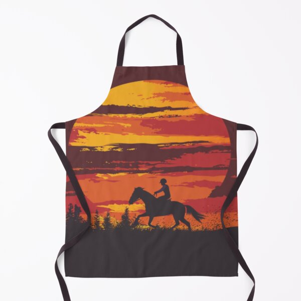 Item preview, Horse and rider galloping sunset backdrop Active Outdoors Inspired Art designed and sold by CDC40.