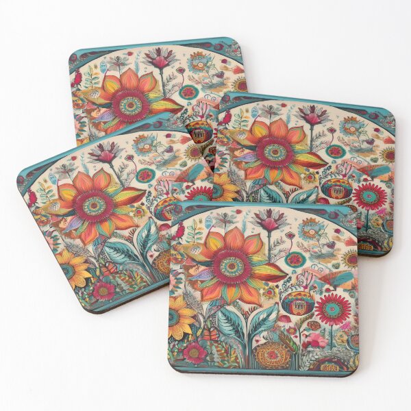 Item preview, Folk Art Garden designed and sold by J Marielle Designs.