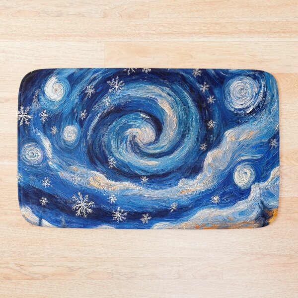 Item preview, Starry Night set against a wintry backdrop. designed and sold by HEMRO.