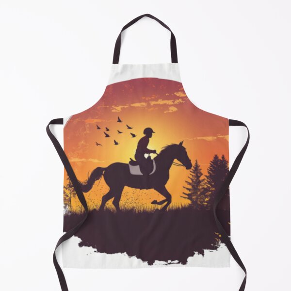 Item preview, Horse and rider galloping sunset backdrop Active Outdoors Inspired Art designed and sold by CDC40.