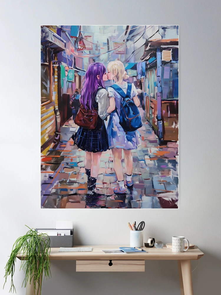 Best Friends Walking In The Street