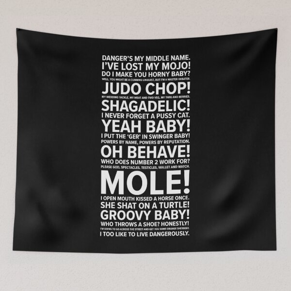 Item preview, Austin Powers Quotes designed and sold by MJBDesign94.