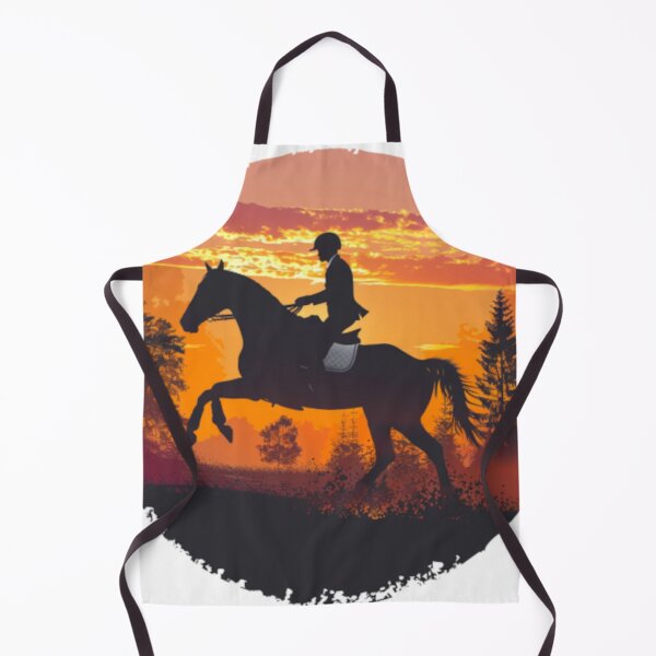 Item preview, Horse and rider galloping sunset backdrop Active Outdoors Inspired Art designed and sold by CDC40.