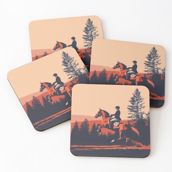 Item preview, Horse and rider galloping sunset backdrop Active Outdoors Inspired Art designed and sold by CDC40.