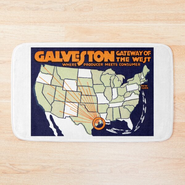 Item preview, 1920 Galveston Texas, Gateway to the West designed and sold by historicimage.