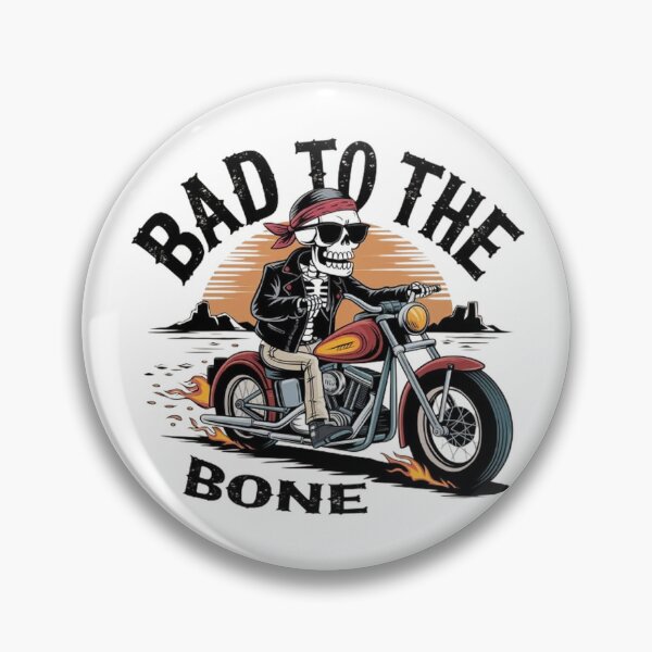 Item preview, Bad to the Bone,Retro Biker Skeleton Adventure, funny design , dad gift  designed and sold by masteryStore.