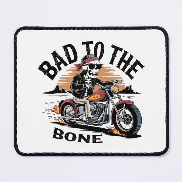 Item preview, Bad to the Bone,Retro Biker Skeleton Adventure, funny design , dad gift designed and sold by masteryStore.