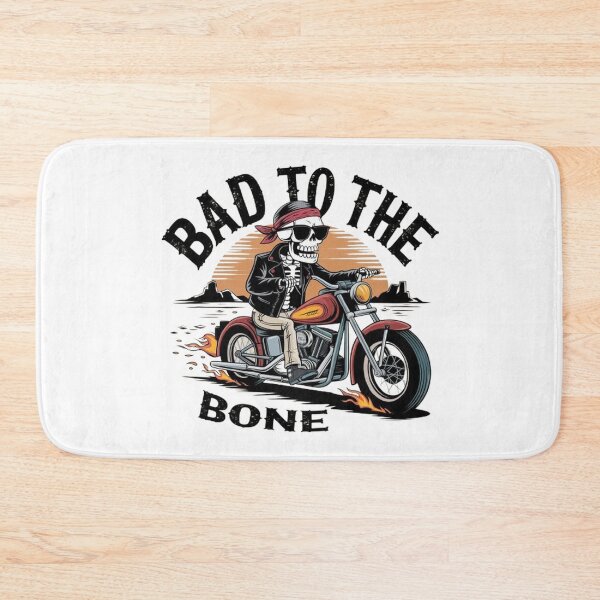 Item preview, Bad to the Bone,Retro Biker Skeleton Adventure, funny design , dad gift  designed and sold by masteryStore.