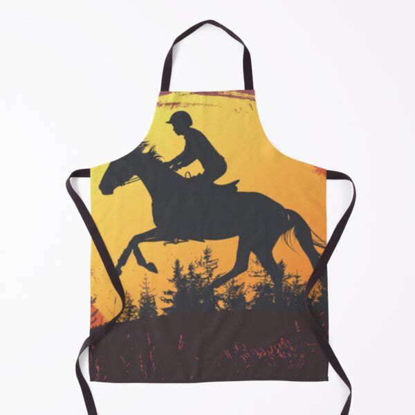 Item preview, Horse and rider galloping sunset backdrop Active Outdoors Inspired Art designed and sold by CDC40.